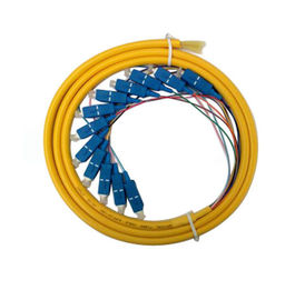 Свяжите отрезки провода оптического волокна с разъемом FC/SC/LC, длиной подгоняет