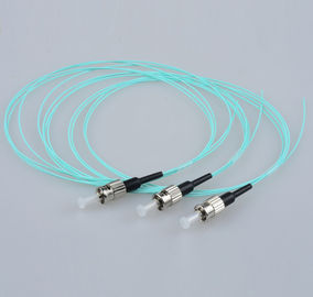 FC/UPC multimode OM3 50/125 Simplex 0.9mm aqua LSZH fiber optic pigtail