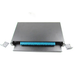 19'' Standard Structure terminal box SC adapter drawer type Fiber Optic Patch panel black color