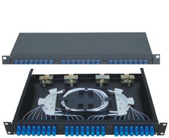 19' 'стандартная коробка пульта временных соединительных кабелей оптического волокна структуры Шкаф-Установленная SC24 терминальная