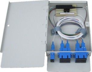 Wall Mounted Type Fiber Optic Terminal Box Module Suitable for Small Capacity Optical Splitting