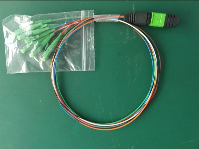 Пульт временных соединительных кабелей APC UPC 12 оптического волокна кассеты FTTH модуля MTP/24 ядра 0