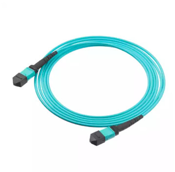 High quality 8 12 24 Core Om3 Om4 Fiber Optic MTP MPO Patch Cord Cable