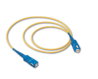 SC/UPC Fiber optic patch cord Singlemode Simplex  2.0mm Yellow  OFNP cable