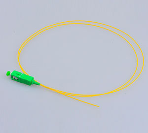 Optical pigtail SC/APC singlemode G657A1 simplex 2.0mm yellow cable