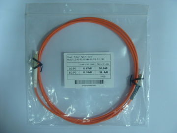 LSZH orange 0.9 2.0 3.0 cable Fiber Optic Patch Cord FC-LC Multimode Simplex