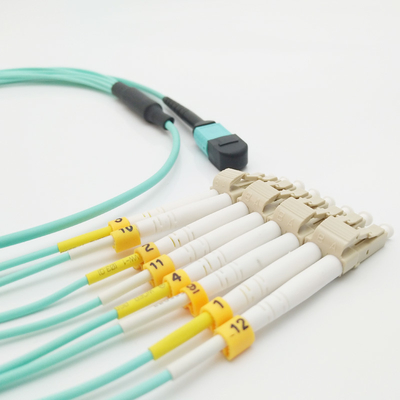 LC DX 2.0mm Fanout Trunk OM3 Mpo 24 Fiber Cable