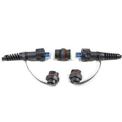 Waterproof Duplex LC ODVA Fiber Optic Connector Assembly