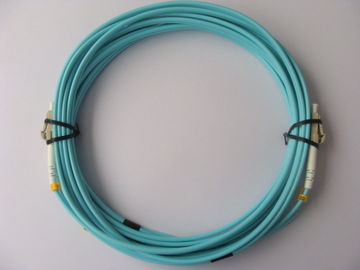 LC - LC OM3 DX Fiber Optic Patch Cord 10G Fiber With Low Insertion Loss