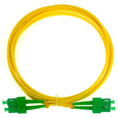 SM Duplex Fiber Optic Patch Cable , SC / APC Connector PVC Cable