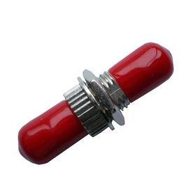 ST / PC Fiber Optic To Ethernet Adapter Singlemode Fiber Optic Coupler With Red Hat