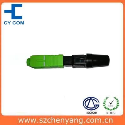 Быстрый волоконно-оптический соединитель (SC/APC, предварительная полировка, металлическая канавка)